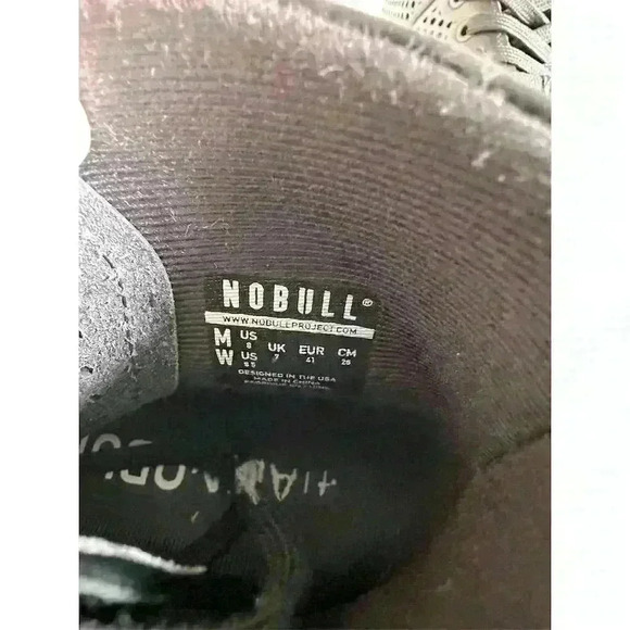 NOBULL Men's High-Top Leather Trainer Black Size 8 Gym Training CrossFit Shoes - Picture 6 of 6